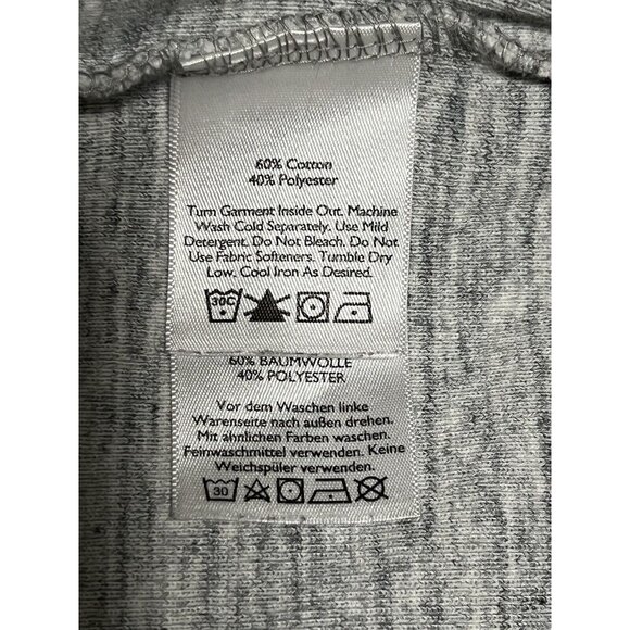 Eddie Bauer Full Zip Hoodie Sweatshirt Size XS Gray Athleisure Preppy Loungewear - Picture 10 of 13